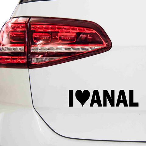 I Love Anal Aufkleber - Beispielansicht