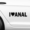I Love Anal Aufkleber - Beispielansicht