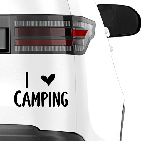 I love camping Aufkleber - Beispielansicht