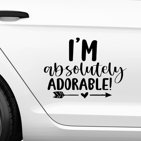 Im absolutely adorable Aufkleber - Beispielansicht