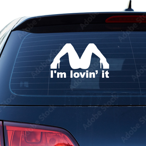 Im lovin it Aufkleber 1.5 - Beispielansicht