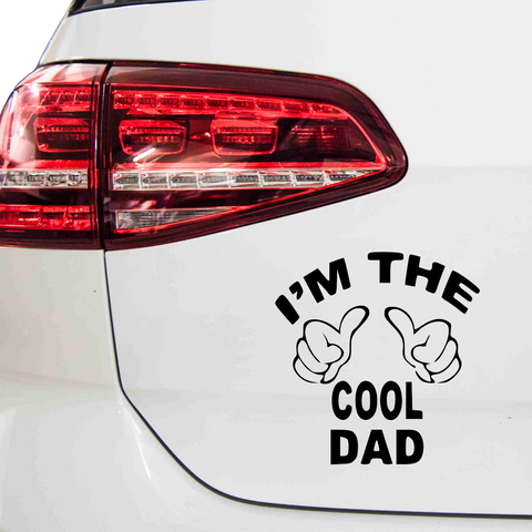 Im the cool Dad Aufkleber - Beispielansicht
