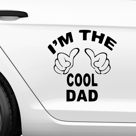 Im the cool Dad Aufkleber - Beispielansicht