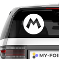 M Symbol Aufkleber - Beispielansicht