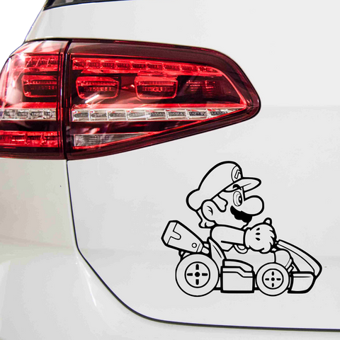 Mario Cart Aufkleber - Beispielansicht