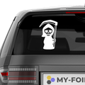 Mini Sensenmann Aufkleber - Beispielansicht