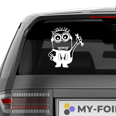Minion Honda Aufkleber - Beispielansicht