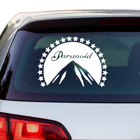 Paranoid Paramount Fakelogo Aufkleber - Beispielansicht