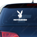 Pay for Boobs Fakelogo Aufkleber - Beispielansicht