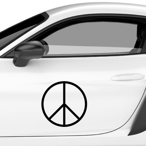 Peace Zeichen Nr.1 Aufkleber - Beispielansicht
