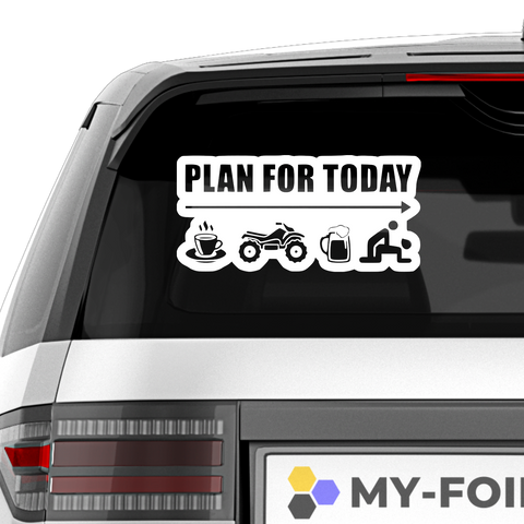 Plan for the day Aufkleber 1.5 - Beispielansicht