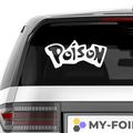 Poison Pokemon Fakelogo Aufkleber - Beispielansicht