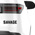 Savage Schriftzug Nr.1 Aufkleber - Beispielansicht