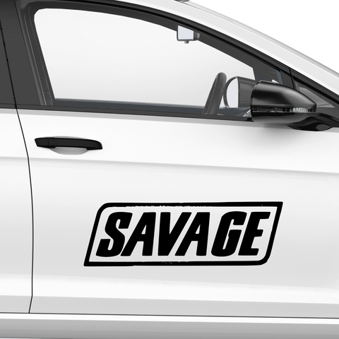 Savage Schriftzug Nr.4 Aufkleber - Beispielansicht