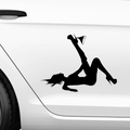 Sexy woman strip Aufkleber - Beispielansicht