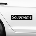 Soupcreme Surpreme Fakelogo Aufkleber - Beispielansicht