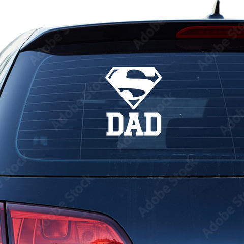 Super Dad Aufkleber Nr 1 - Beispielansicht