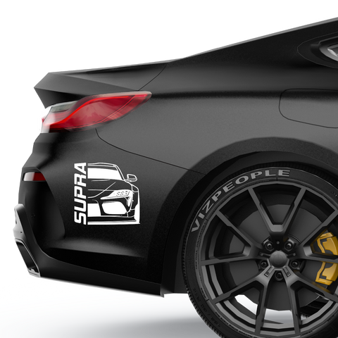 Supra Doppel Aufkleber - Beispielansicht