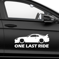 Supra One Last Ride Aufkleber - Beispielansicht