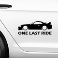 Supra One Last Ride Aufkleber - Beispielansicht