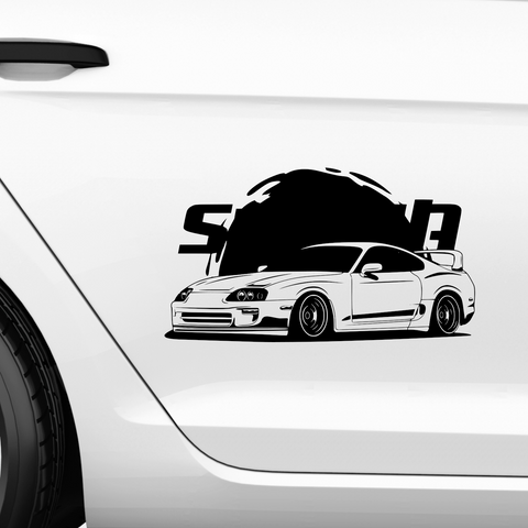 Supra Race Aufkleber - Beispielansicht