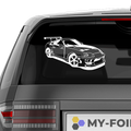 Supra Rennwagen Aufkleber - Beispielansicht