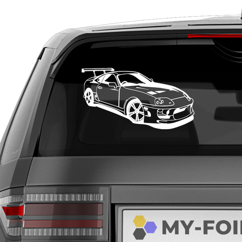 Supra Rennwagen Aufkleber - Beispielansicht