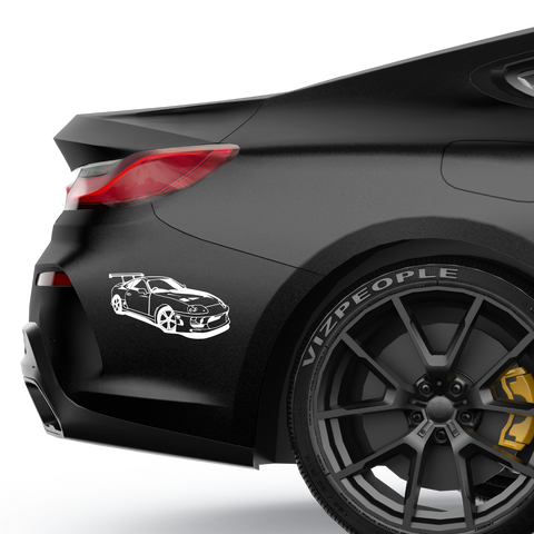 Supra Rennwagen Aufkleber - Beispielansicht