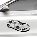 Supra Rennwagen Aufkleber - Beispielansicht