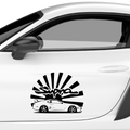 Supra Sunburst Aufkleber - Beispielansicht