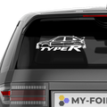 Type R Aufkleber - Beispielansicht