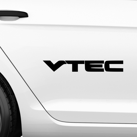 V Tec Schiftzug Fett Aufkleber - Beispielansicht