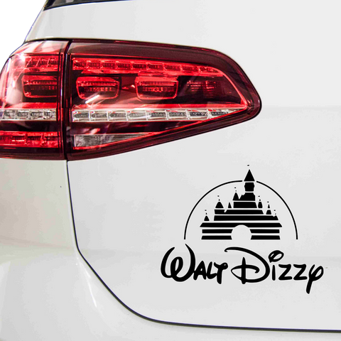 Walt Dizzy Walt Disney Fakelogo Aufkleber - Beispielansicht