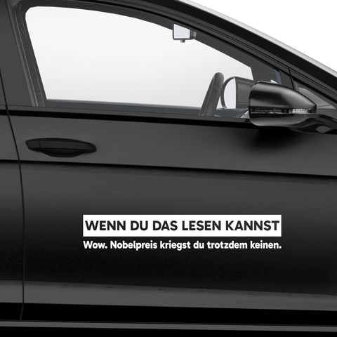 Wenn du das lesen kannst Aufkleber - Beispielansicht