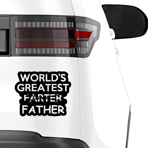 World greatest father Aufkleber - Beispielansicht