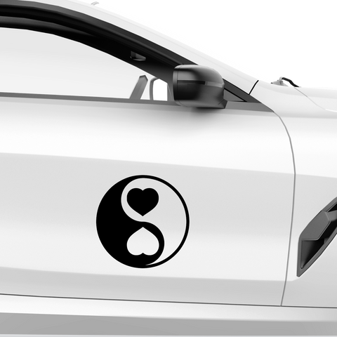 YingYang Love Nr.2 Aufkleber - Beispielansicht