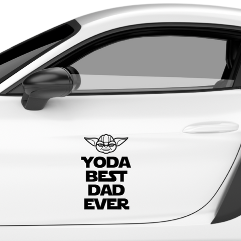Yoda best dad ever Aufkleber Nr 1 - Beispielansicht