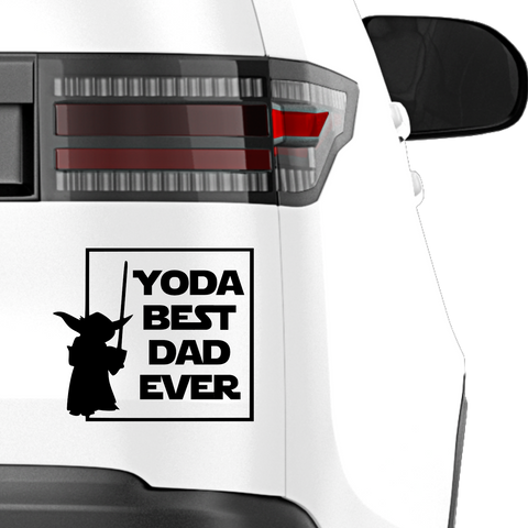 Yoda best dad ever Aufkleber Nr 2 - Beispielansicht