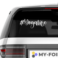 #Yogalife Aufkleber - Beispielansicht