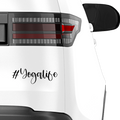 #Yogalife Aufkleber - Beispielansicht