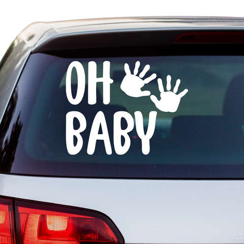 oh baby Aufkleber - Beispielansicht