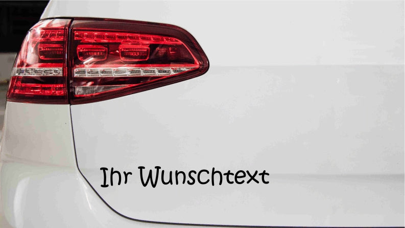 Wunschtextaufkleber für Auto Nr.13