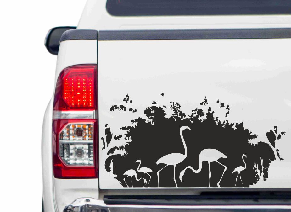 Flamingos Autoaufkleber