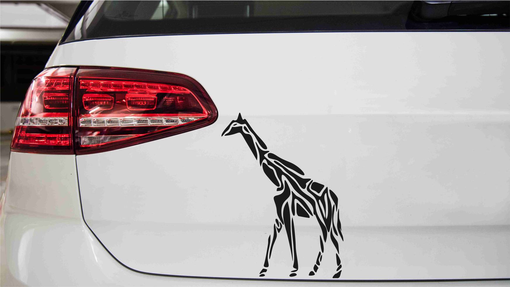 Giraffe Tribal 1 Autoaufkleber
