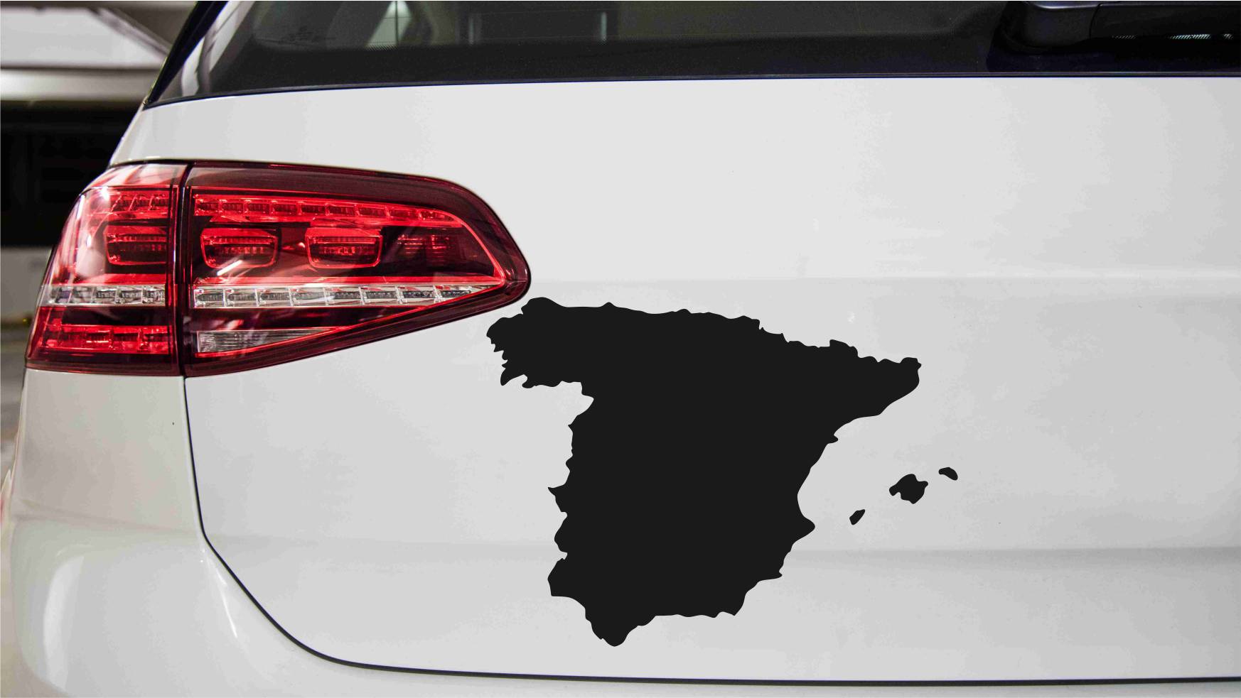 Spanien Landkarte Autoaufkleber