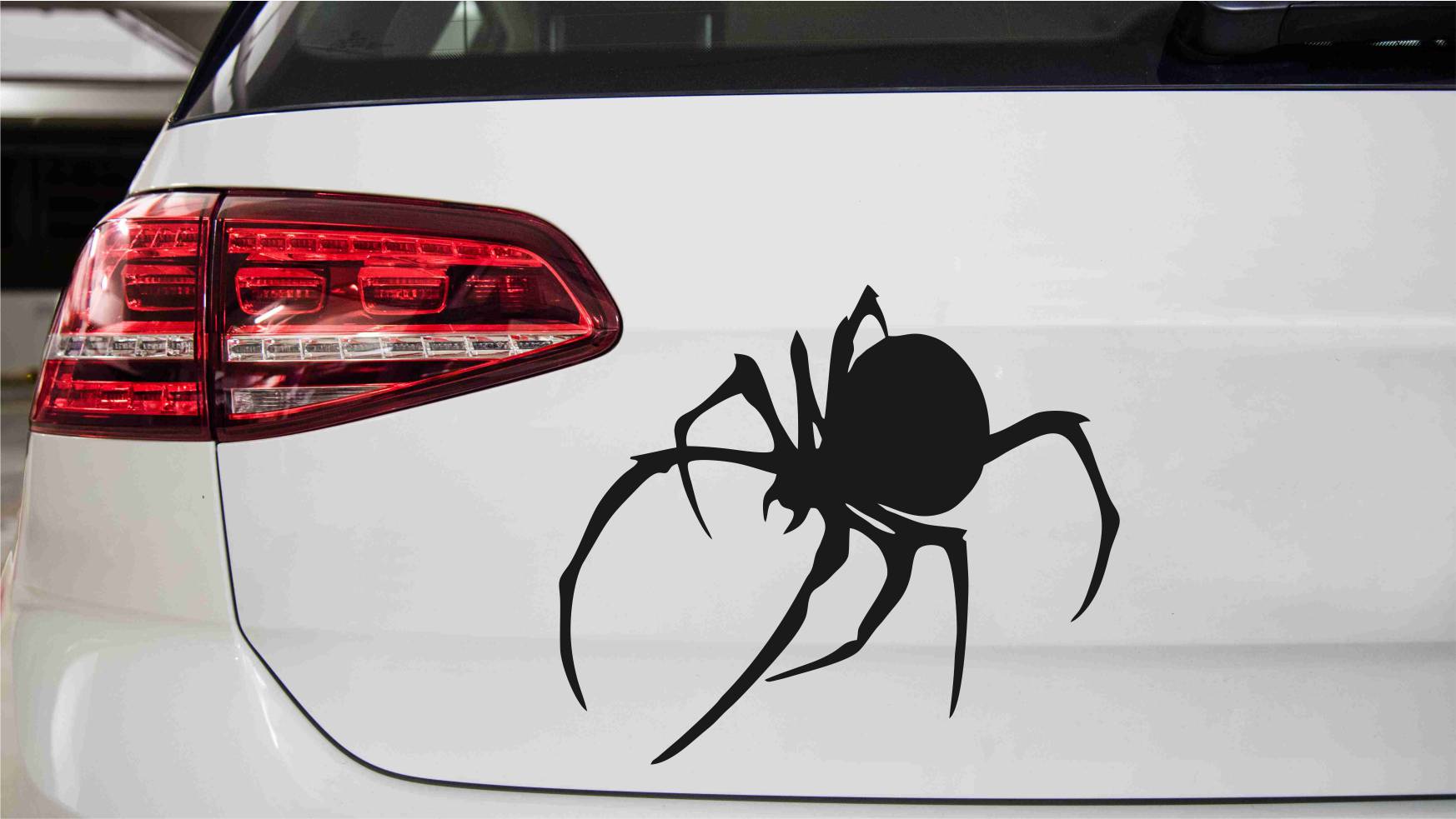 Spinne Black Widow Autoaufkleber