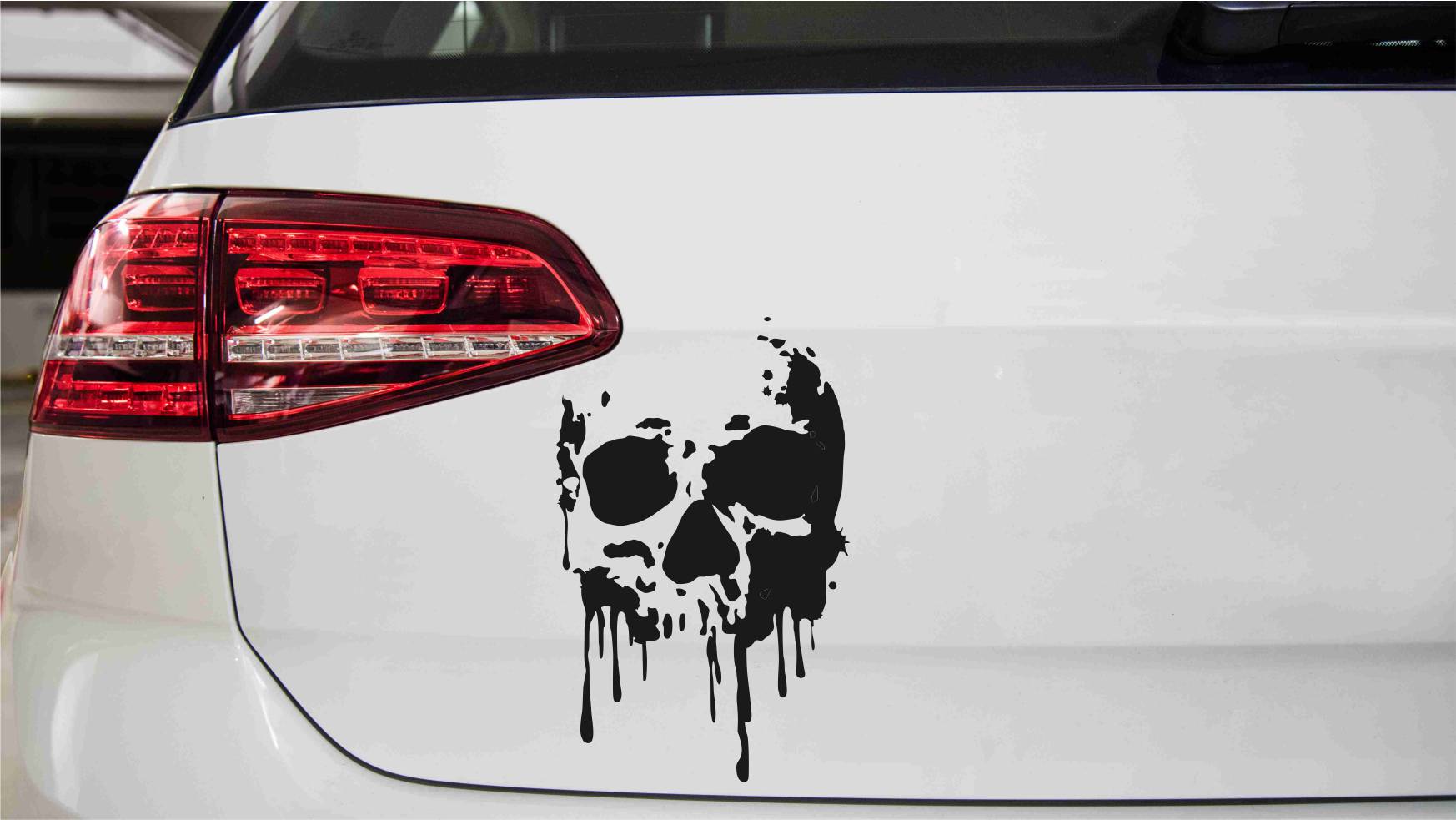 Totenkopf-Skull Drop Autoaufkleber