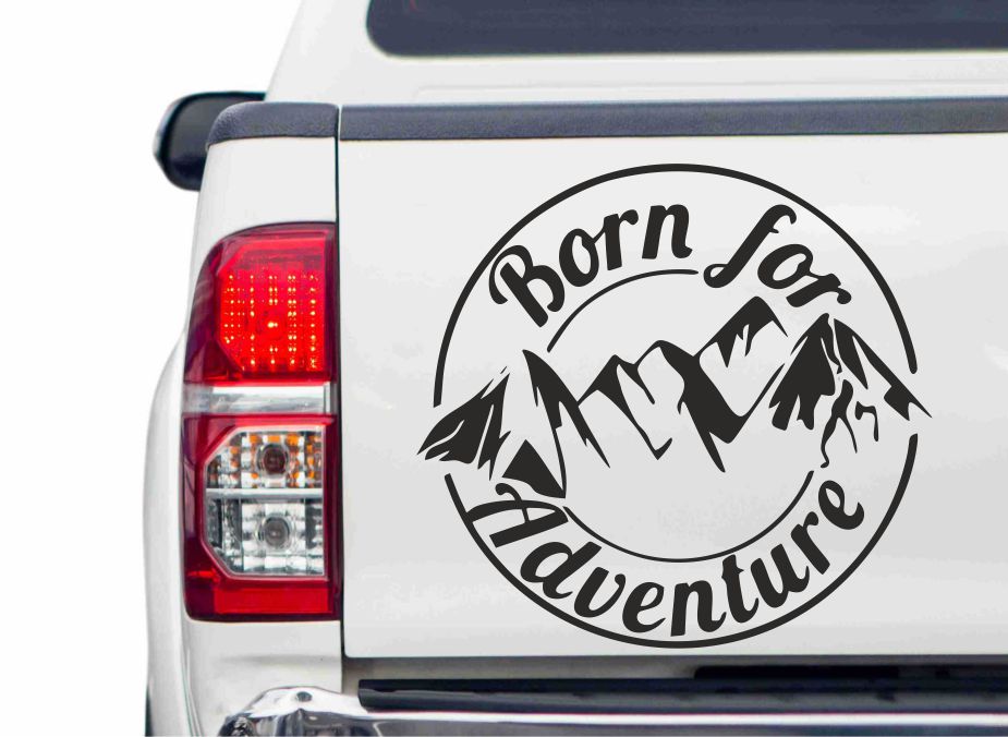 Born for Adventure Autoaufkleber