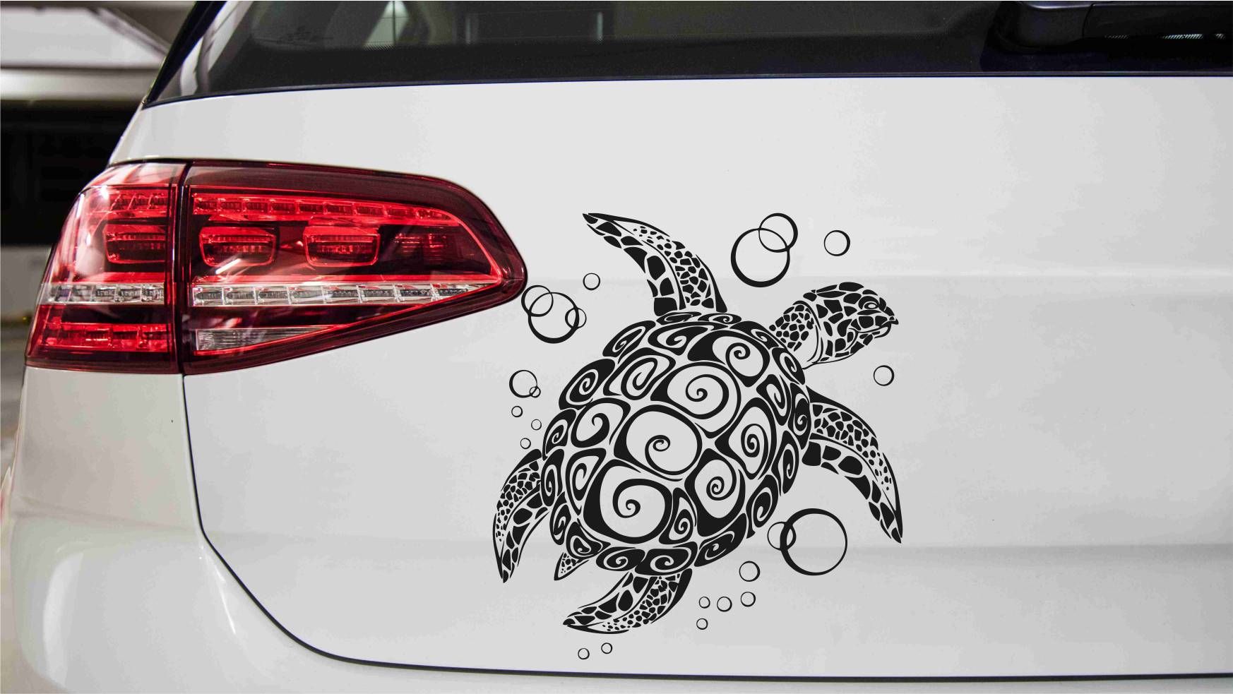 Schildkröte mit Blasen Autoaufkleber