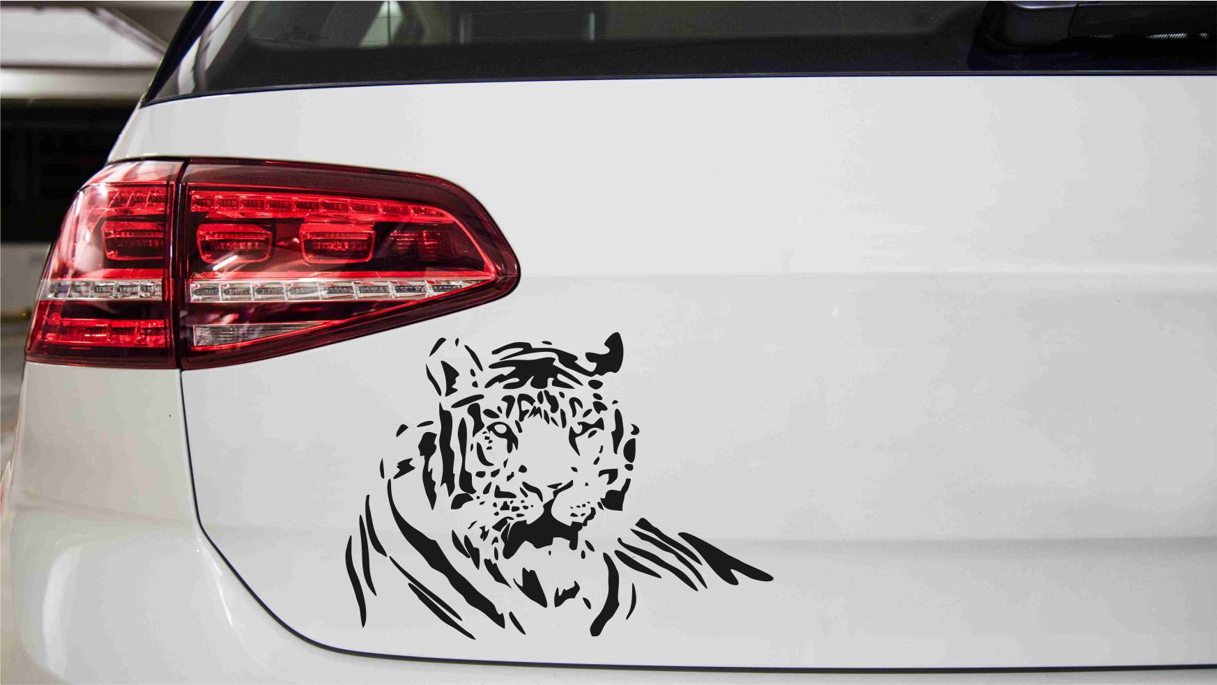 Tiger Nr.5 Autoaufkleber